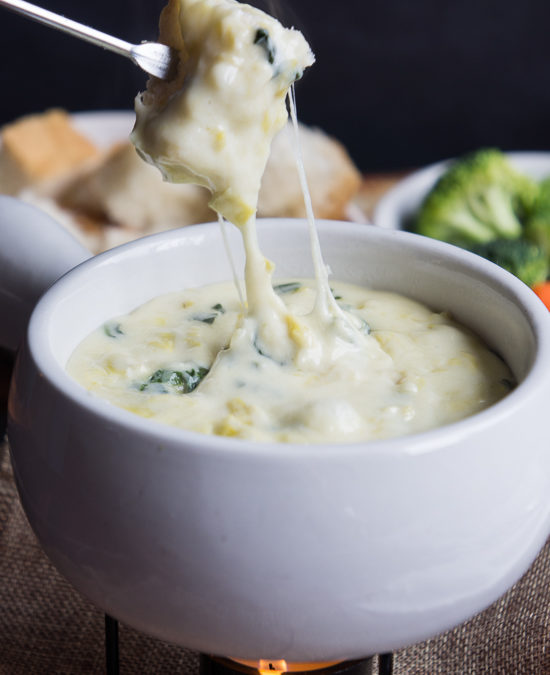 Spinach and Artichoke Fondue