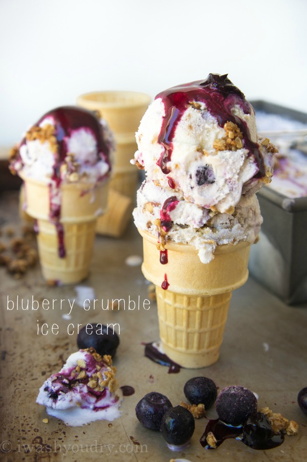 Blueberry Crumble Ice Cream