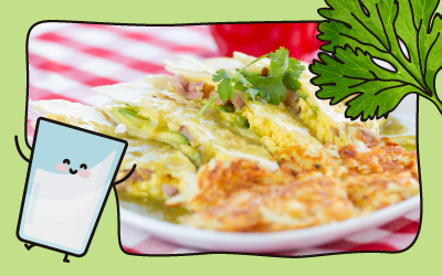 Green Eggs & Ham Breakfast Quesadilla