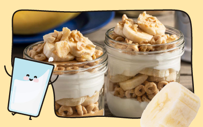 Banana Peanut Butter Yogurt Parfait