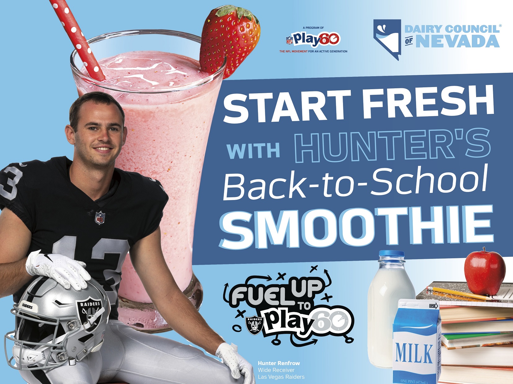 Start Fresh with Hunter’s Back-to-School Smoothie Fuel Up to Play 60 Contest